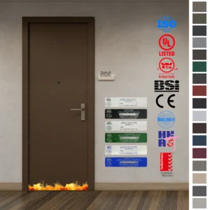 AS Certified Fire Rated Door with HPL panel and Perlite core.
