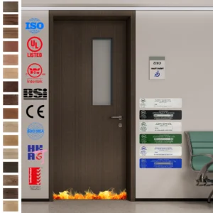 CE EN certified Fire Rated Door for clinics and hospitals.