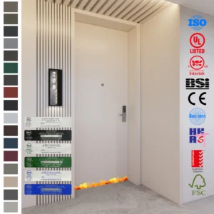 Fire Rated Door designed for hotel interiors.