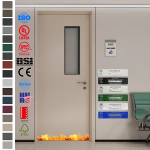 Fire Rated Door with AS certification, 90-minute fire resistance.