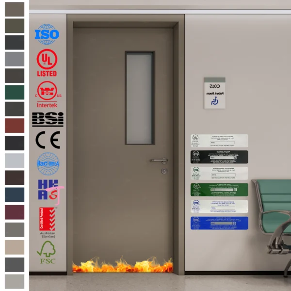 Fire Rated Door manufacturer in China offers safety-certified timber hospital doors.