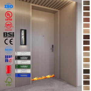 Upgrade your hotel with Fire Rated Door options.