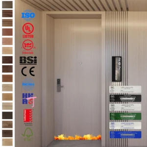 Luxury Fire Rated Door ideal for hotel guest rooms and villas.