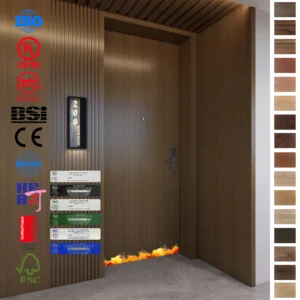 Get England-certified fire proof wood doors for hotel apartments.