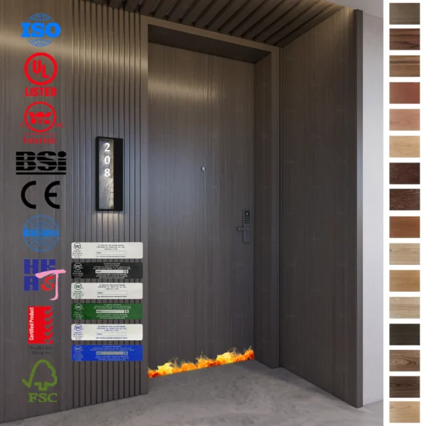 Fire Rated Door – Premium 30/60-minute fire-rated interior doors for hotel rooms.