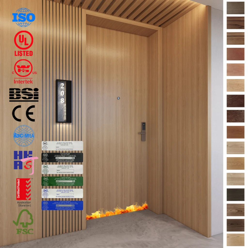 Fire Rated Door: Kaligtasan sa Kwarto ng Hotel na may Premium Wood Doors