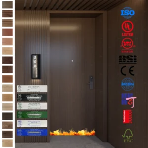 Premium Fire Rated Door designed for guest bedrooms in WH Hotels.