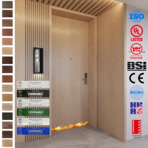 Fire Rated Door with EN certification from Foshan manufacturer.