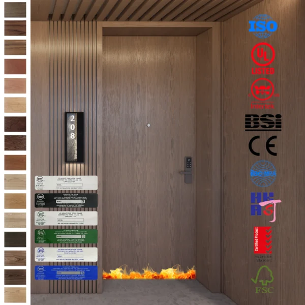Get the best deals on MDF fire doors for hotel guest rooms.