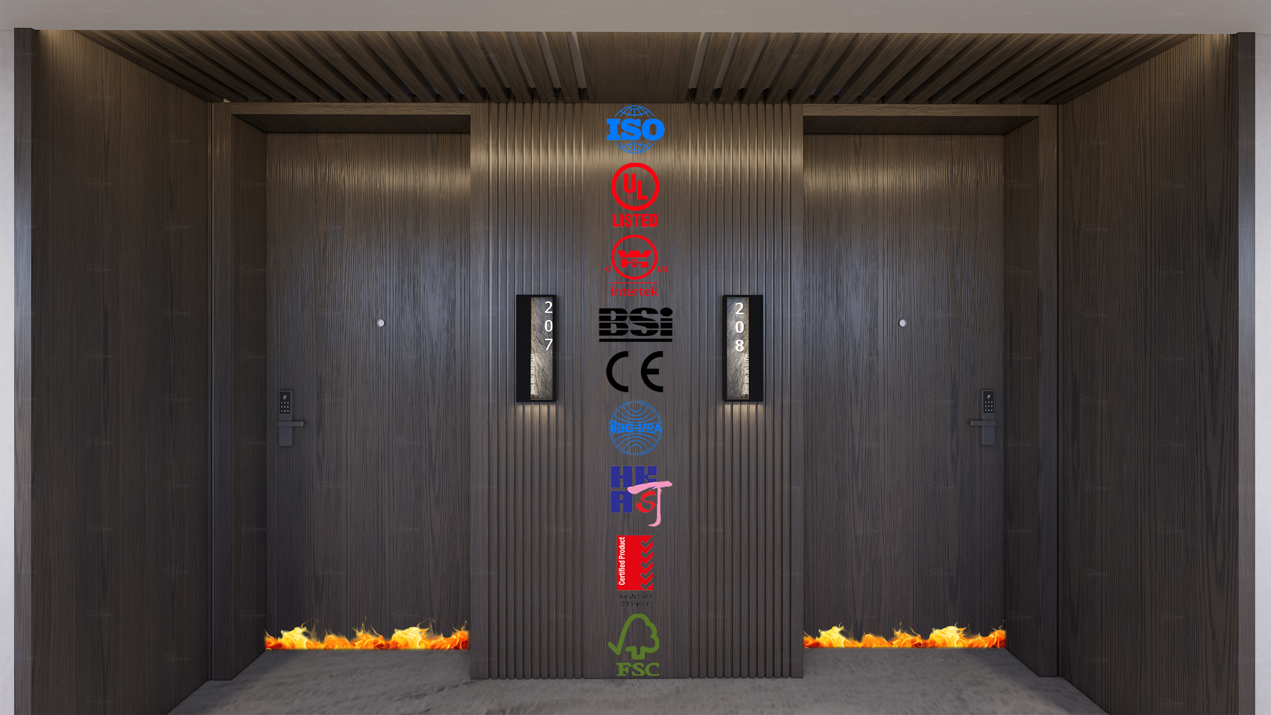 Fire Rated Door engineered to meet European standards.