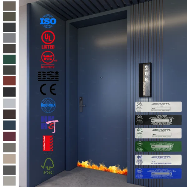 Yohome’s AS Certified Fire Door is designed for hotel guest rooms.