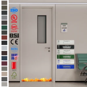 Yohome Fire Rated Door for hospital use combines safety and natural wood elegance.