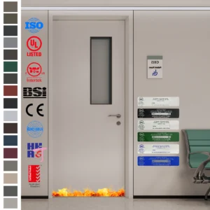 Yohome Fire Rated Door for hospital use combines safety and natural wood elegance.