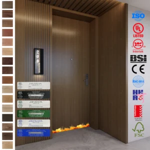 Modern Fire Rated Door with 45-minute fire resistance.