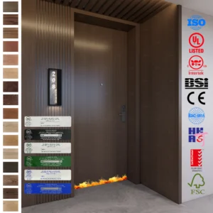 Fire Rated Door crafted for premium hotel interiors.