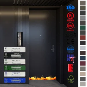 Fire Rated Door - ULC Listed and U-L Certified.