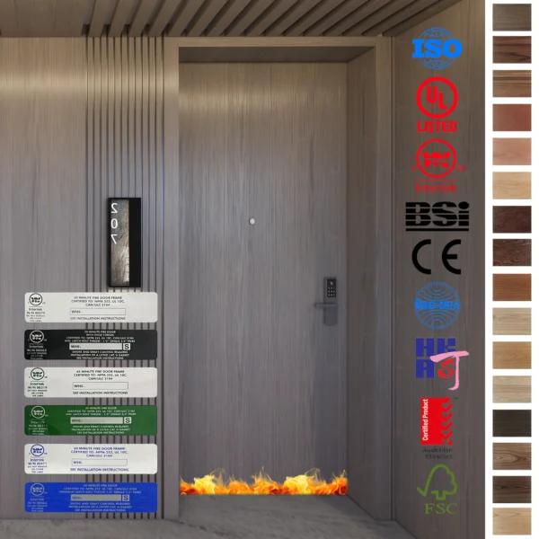 Fireproof and insulated, ideal for hotel guest rooms and frames for maximum safety.