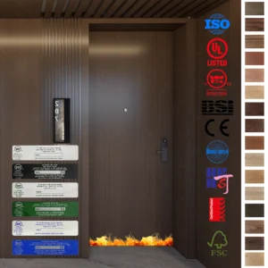 Get custom Fire Rated Doors for hotels with 20-minute fire protection.