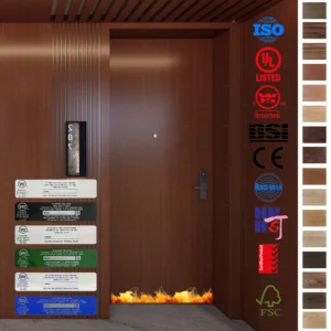 Find Dubai Standard U-L Listed Fire Rated Doors for luxury hotels.