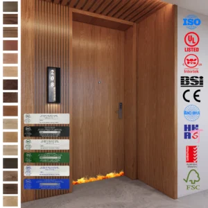 Foshan-made Fire Rated Door with WH 20-minute rating.
