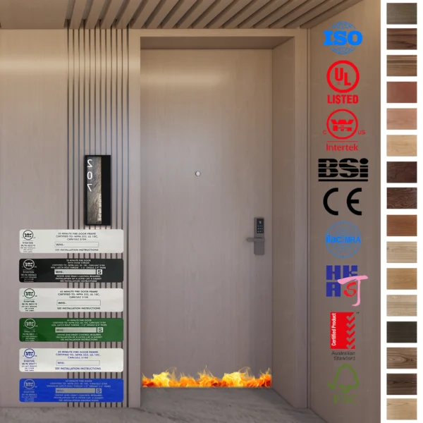 Experience top-tier safety and soundproofing with our Fire Rated Door.