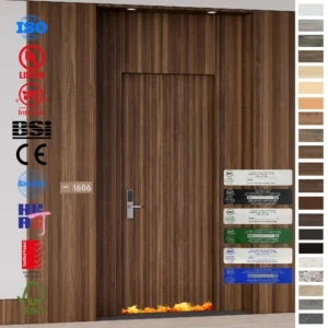 Fire Rated Door 90 minutes HPL oak veneer.
