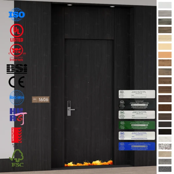 Modern Fire Rated Door supplier for Saudi hotels.