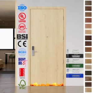 Fire Rated Door BS EN 1634 certified, 60 minutes protection.
