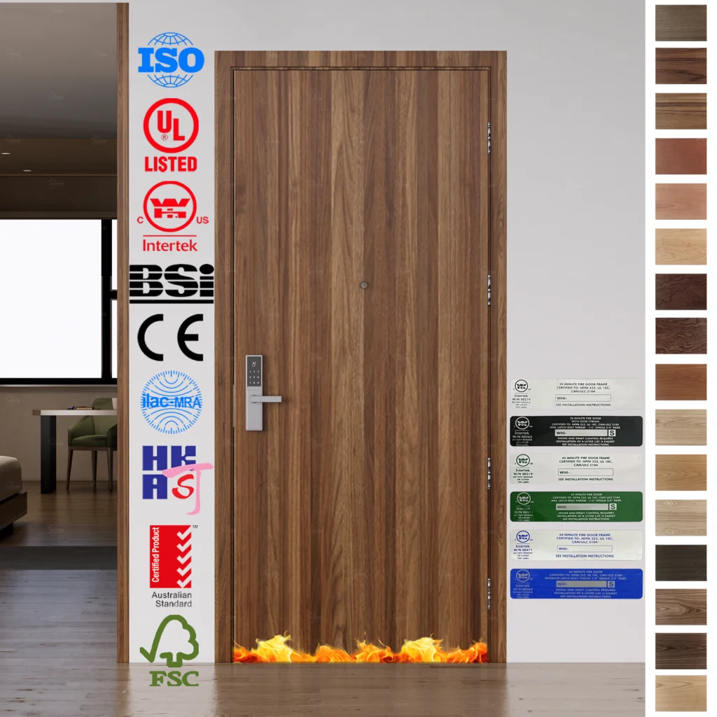 Fire Rated Door Supplier for Saudi Qatar UAE Oman Hotel Projects