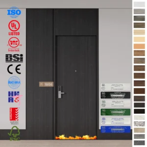 Fire Rated Door with HPL finish for Middle East hotels.