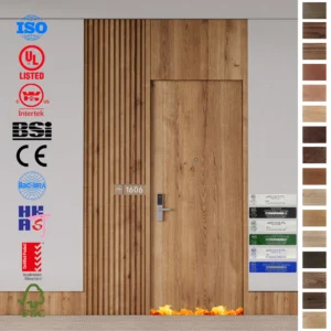 Fire Rated Door solutions for Qatar, Saudi, UAE, and Oman hotels. Custom HPL fire doors designed for guest rooms and large architectural projects.