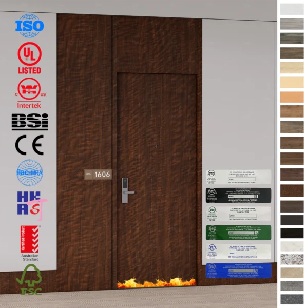 Fire Rated Door offering U-L Certified HPL, 60/90 minute safety.