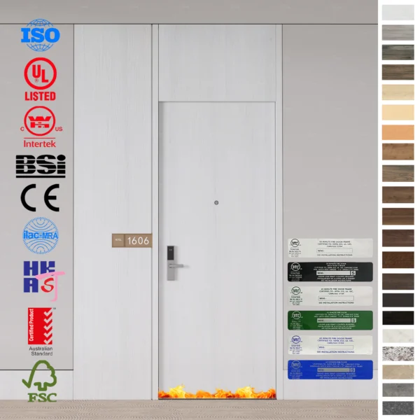 Fire Rated Door crafted for hotels in UAE, Saudi, and Qatar.
