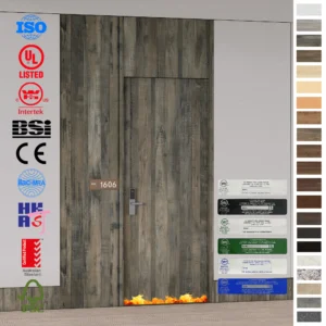 Fire Rated Door wholesale for hotels, U-L certified 60 mins.