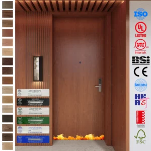 Fire Rated Door AS1530-4 certified for Australia & New Zealand.