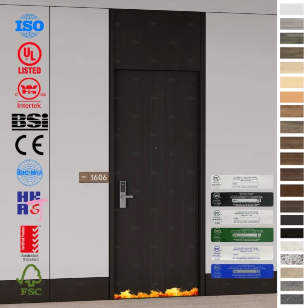 Ensure safety in hotels with Australian Standard Fire Rated Door FD60 FD90.