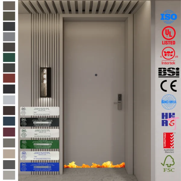 Fire Rated Door with 35dB soundproof performance.