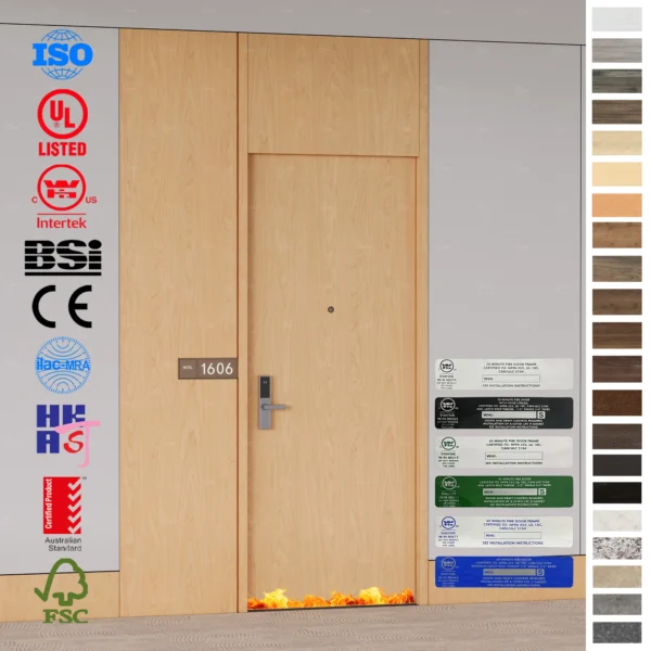 Premium Fire Rated Door for hotel and project use in Australia and New Zealand.