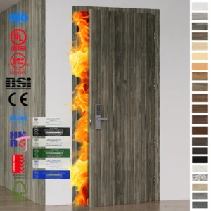 providing 60 minutes of fire protection and sleek appearance. Fire Rated Door 60 Minute EI60 with European HPL laminate.