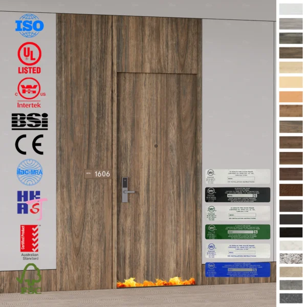 Premium Fire Rated Door with European standard certification.