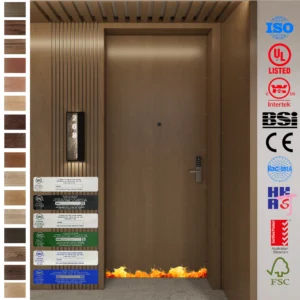 Fire Rated Door manufacturer offering custom wood hotel doors.