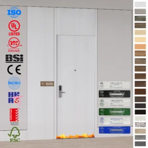 Fire Rated Door for hotels with US U-L WH certification.