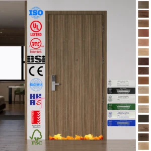 Fire Rated Door EN BS CE certified for Spain hotels.
