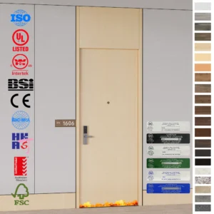 Fire Rated Door for USA, Canada, Mexico hotel projects.