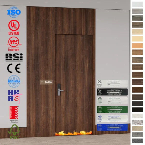 Upgrade hotel safety with Fire Rated Door solutions.