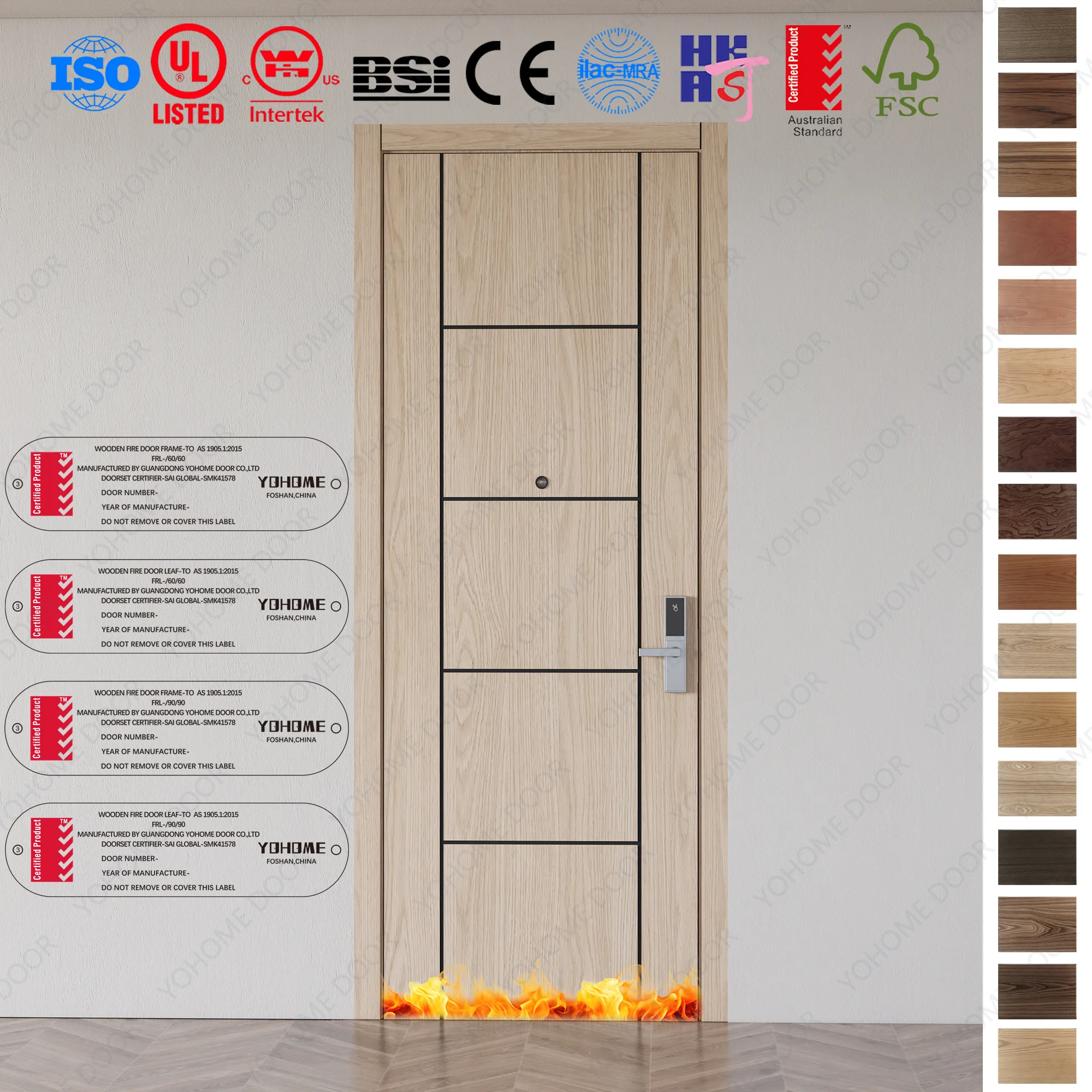 Fire Rated Door supplier for Australia with AS 1905.2 certification.
