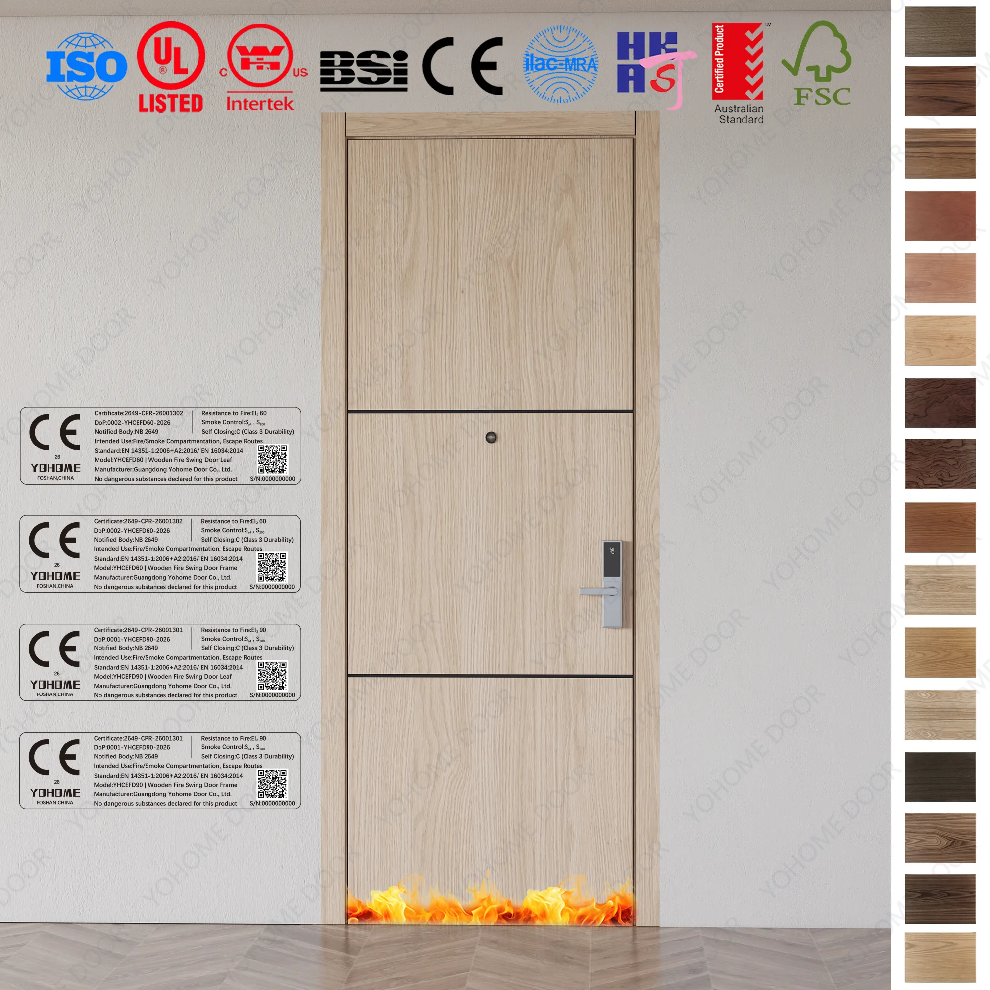 Explore custom EI 60 Fire Rated Door solutions for hotel projects in Britain.