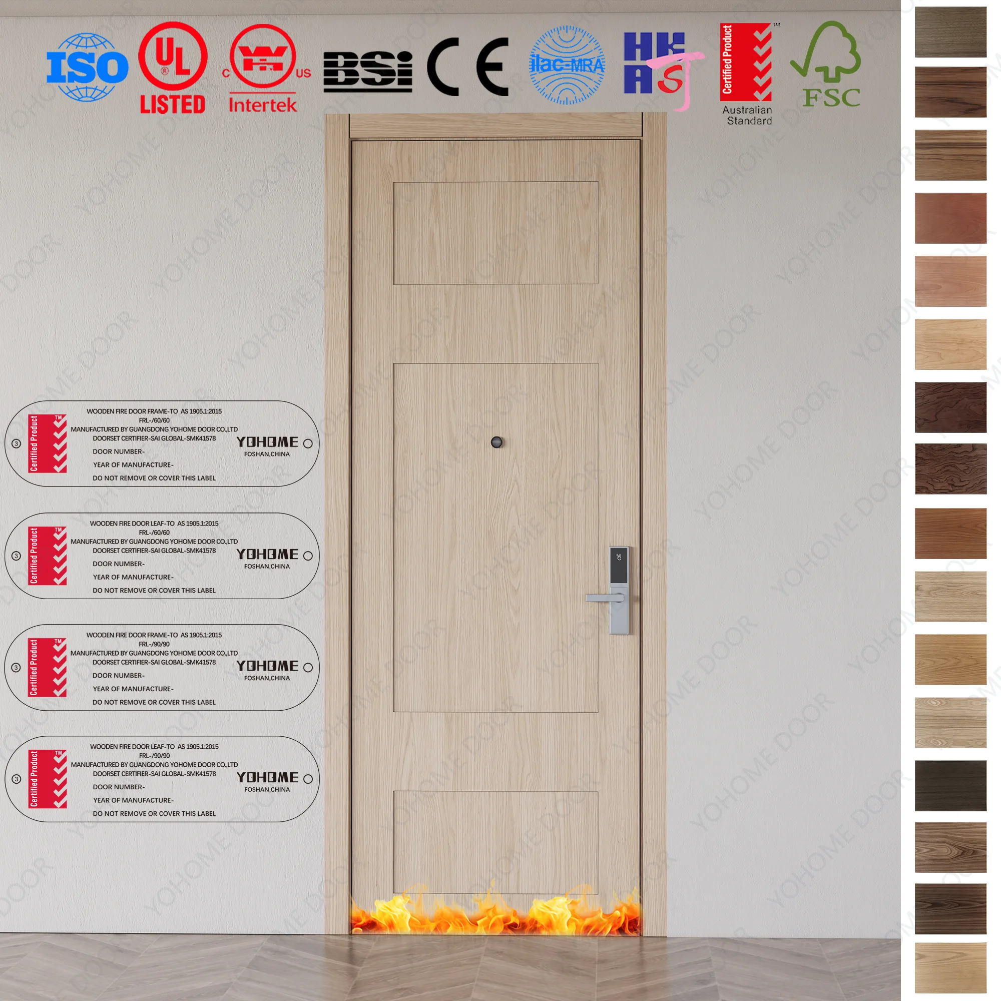 Discover our Fire Rated Door for AS 1530.7 hotel projects.