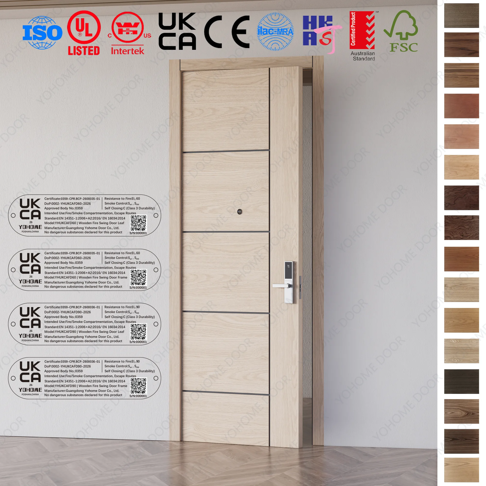 Fire Rated Door solutions for hotels and commercial projects.
